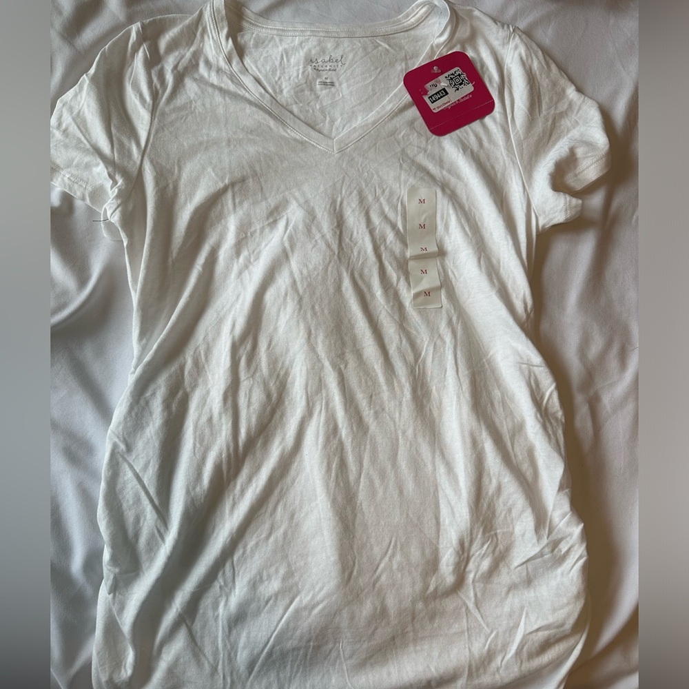 (Last price drop) NWT Isabele Maternity | Basic White Tshirt - Picture 4 of 5